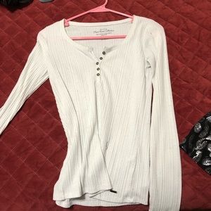 long sleeve button up white shirt